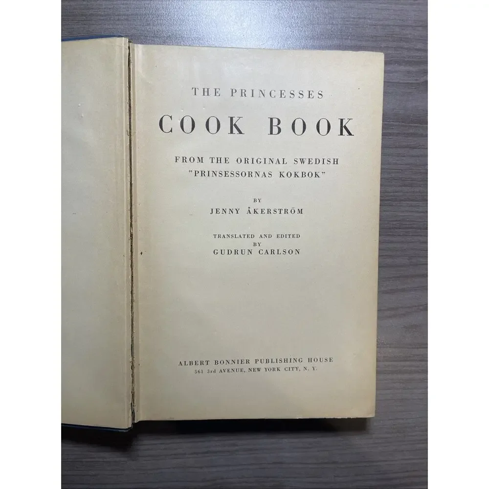 The Princesses Cook Book By Jenny Akerstrom-1936 Vintage - Picture 7 of 10